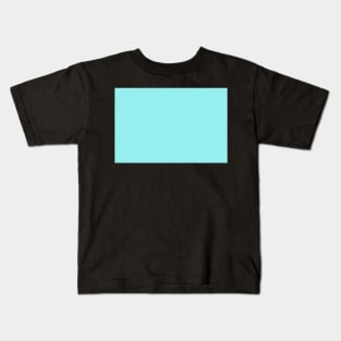 Blue Floral Tracery pattern design Kids T-Shirt